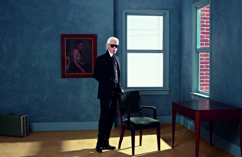 Karl Lagerfeld Selbstportrait, 2011 Aus der Serie Suite 3 Atelier Fendi Inkjet auf Leinwand 84 × 120 cm © 2014 Karl Lagerfeld 