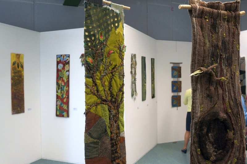 Blick in die Ausstellung 'Forest for Ever' 7. Quiltfestival Luxembourg