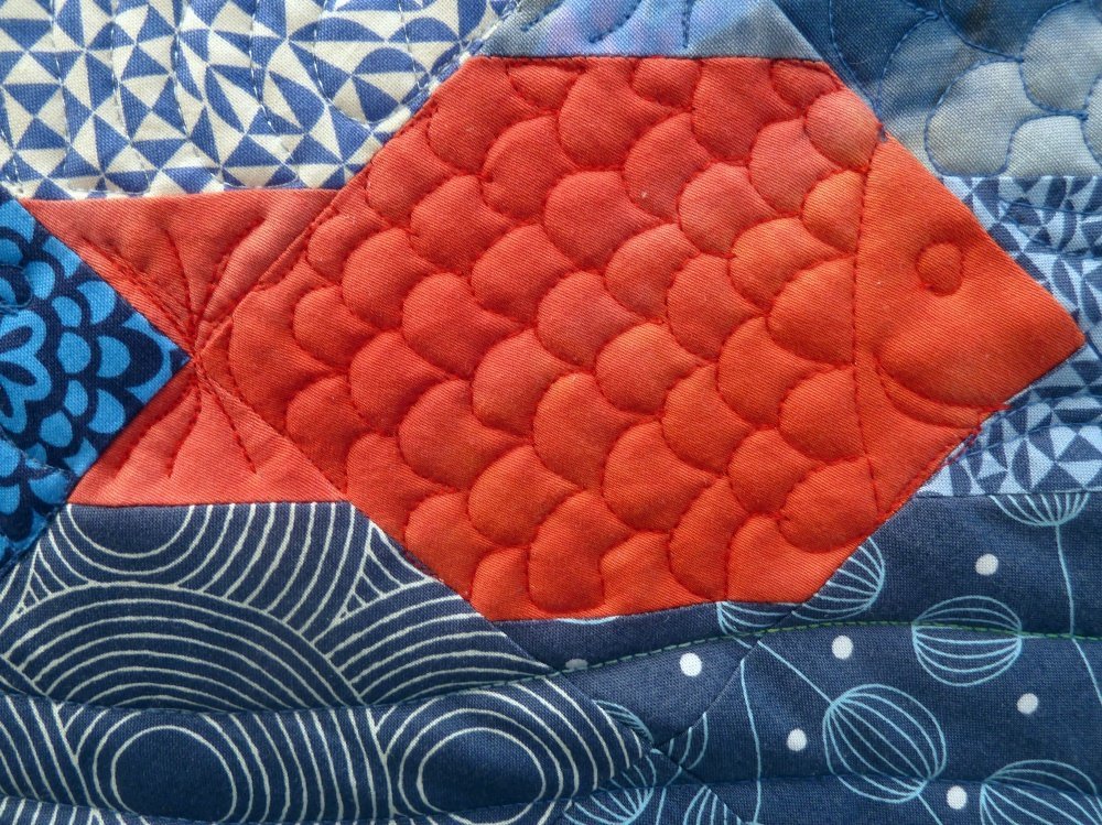 Tessellationmuster Fische nähen