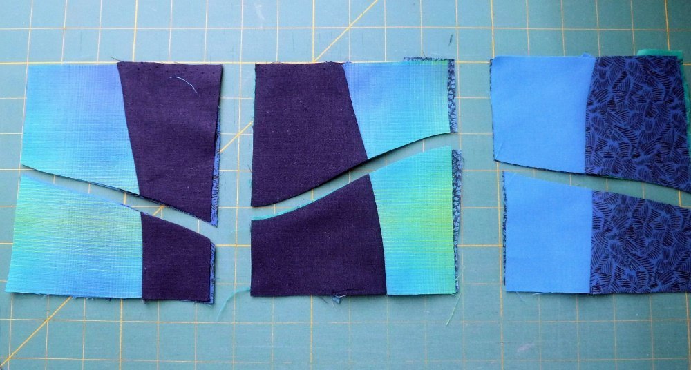 Crazy Quilts. Crazy-nine-patch, Crazy four-patch