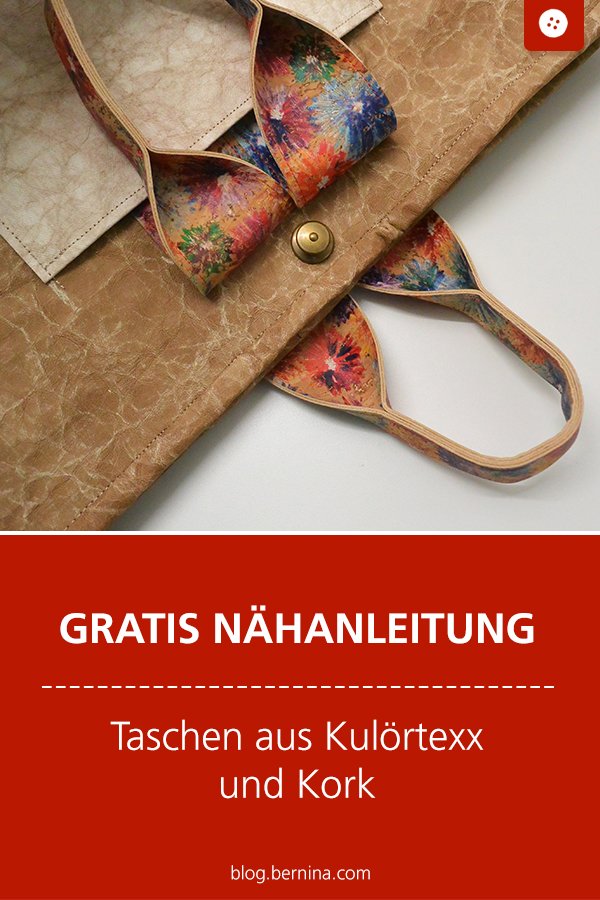 Kostenlose Nähanleitung: Handtasche aus Kulörtexx & Korkleder nähen