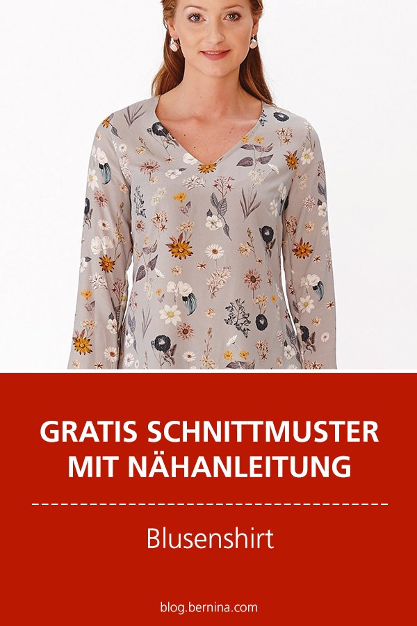 Gratis-Schnittmuster & Nähanleitung: Blusenshirt