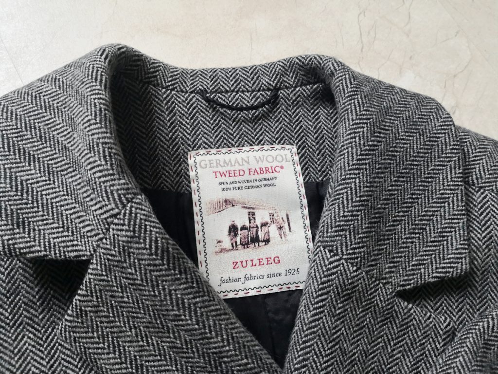 Aufhänger Mantel German Tweed