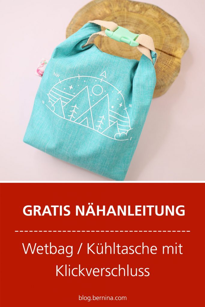 Gratis Schnittmuster & Nähanleitung: Wetbag / Kühltasche mit Klickverschluss