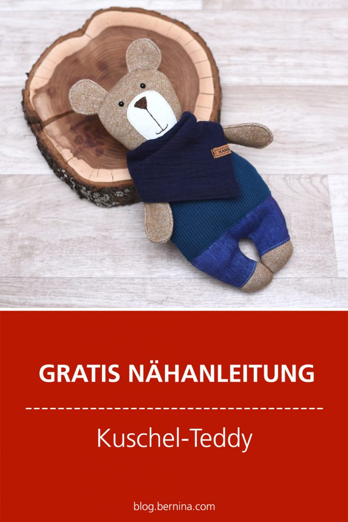 Gratis Schnittmuster & Nähanleitung: Kuschelbär / Teddy