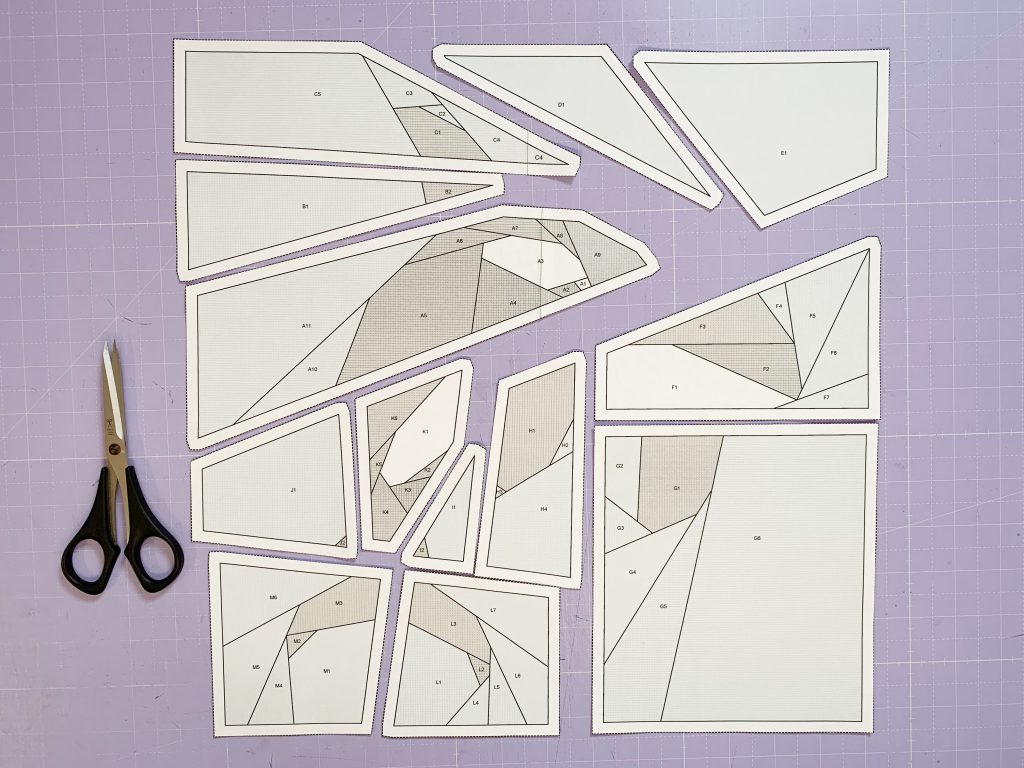 Orca Foundation Paper Piecing Schnittmuster 