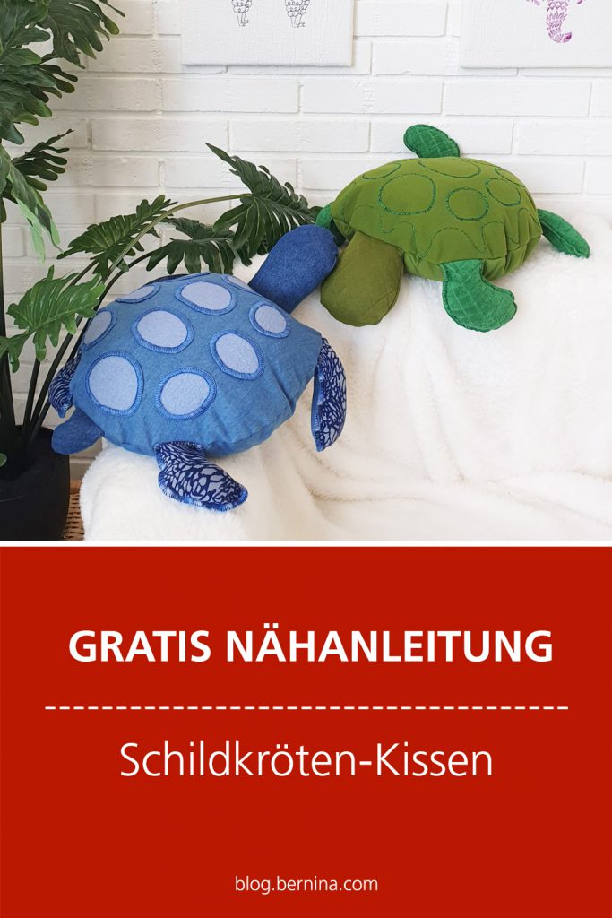Gratis Nähanleitung: Schildkröten-Kissen