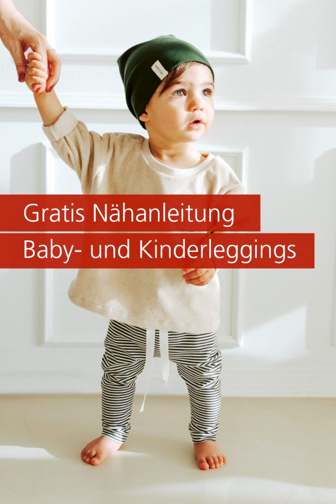 Gratis-Schnittmuster und Nähanleitung für eine Baby- und Kinder-Leggings