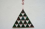 Sewing a Christmas tee decoration