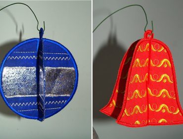 How to make embroidered or embellished decorations (with free pattern)