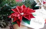 How to make a poinsettia decoration (with free template)