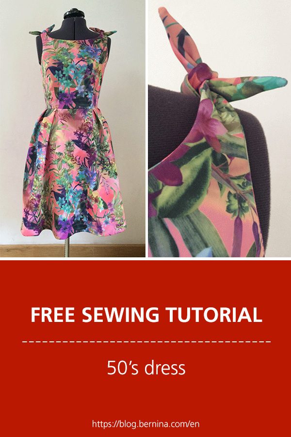 Free sewing instructions: 50’s dress