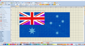 Bernina V8 Digitizing Software Australian Flag 6