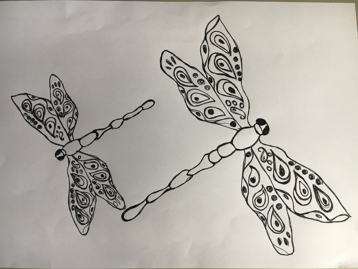 dragonfly drawing 