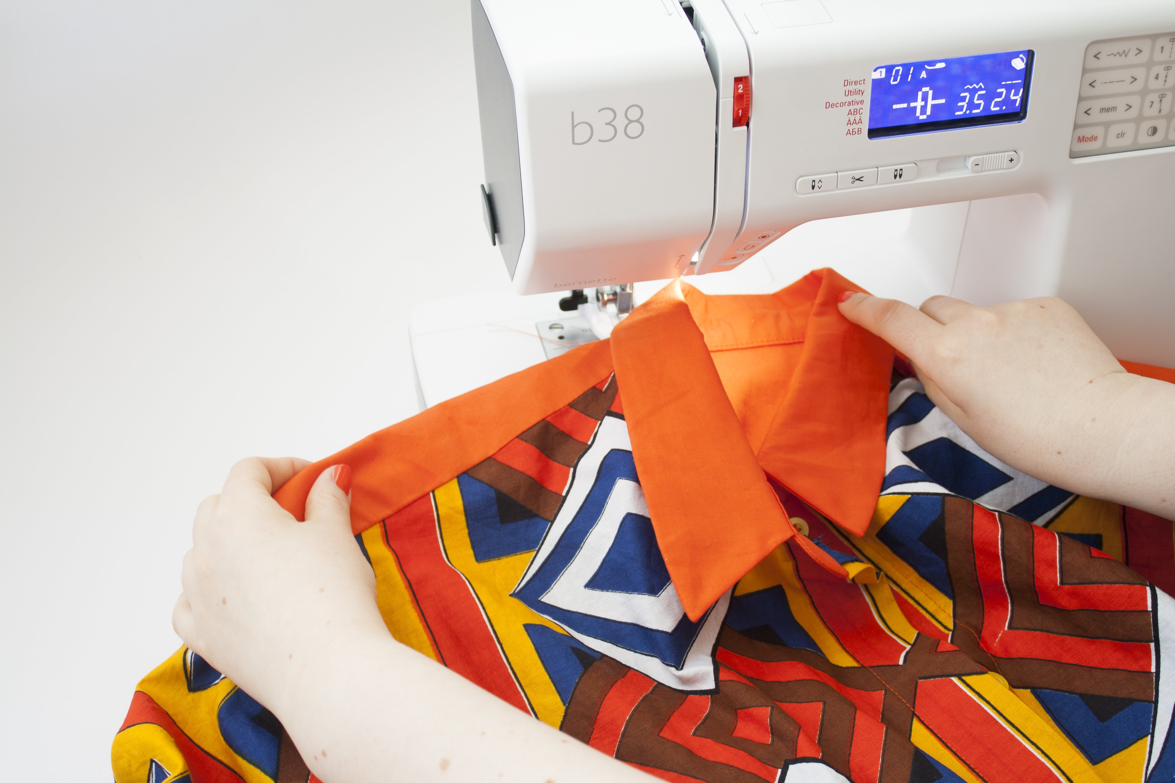 collar sew shirt sewing pattern bernina tutorial perfect buttonhole according program stand mark machine
