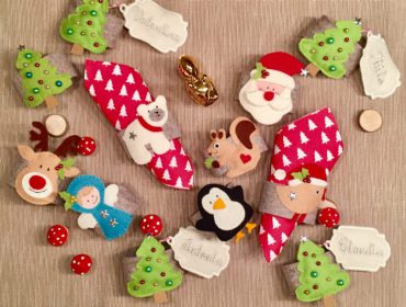 How to make a festive napkin rings from felt scraps
