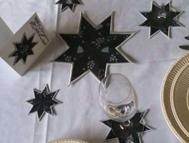 Easy instructions for creating star applications for your festive decoration