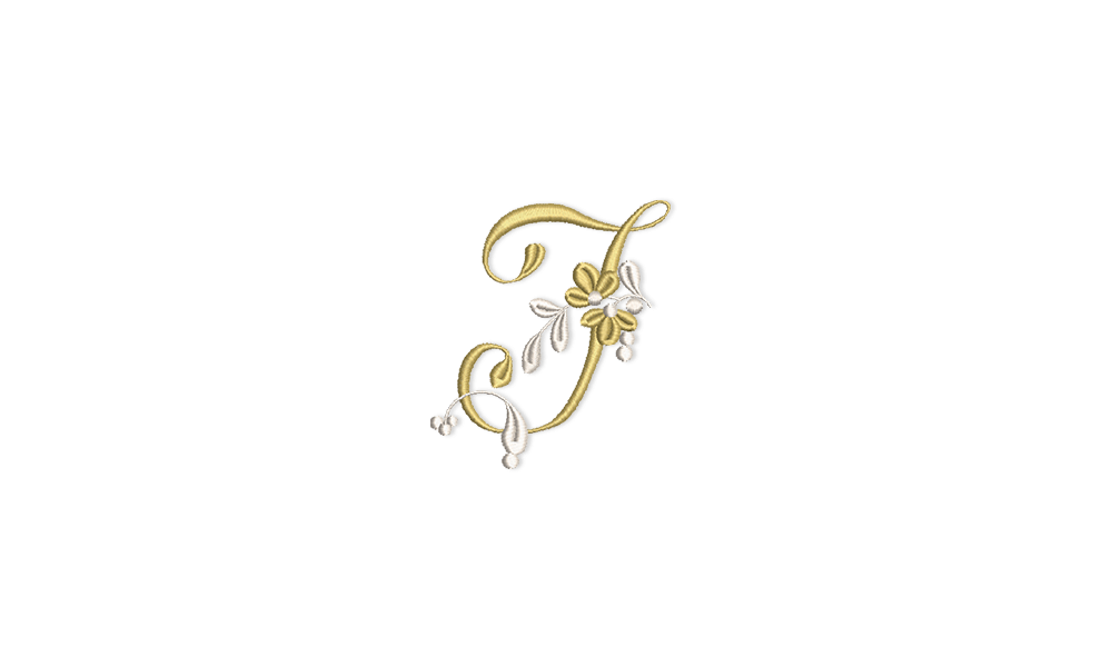 Golden floral alphabet - letter J » BERNINA Blog