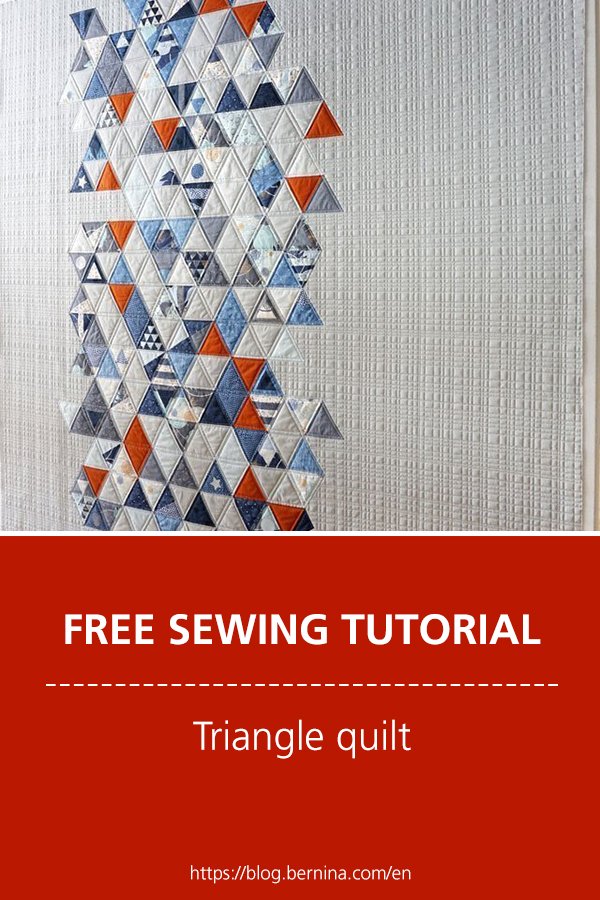 Free sewing instructions: Triangle Quilt