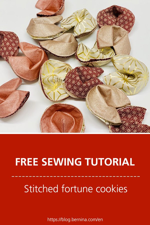 Free sewing instructions: Stitched fortune cookies 