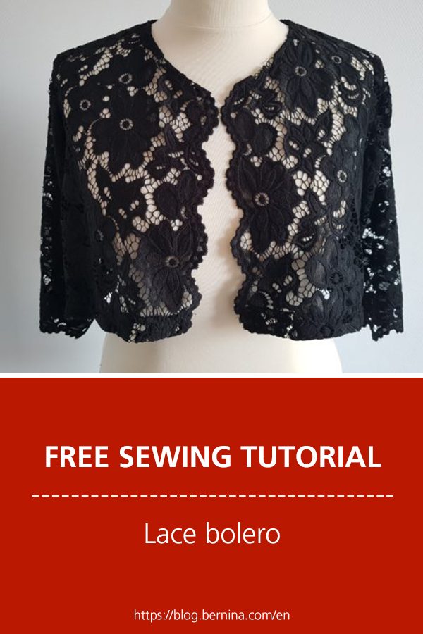 Free sewing instructions: Lace bolero