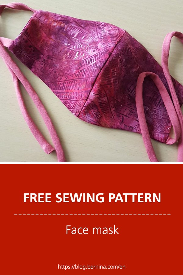 Free sewing pattern & instructions: Face mask 