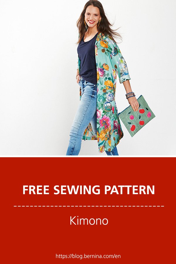 Free sewing pattern & instructions: Kimono