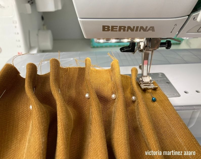 sewing tucks into fabric collage la creative mama