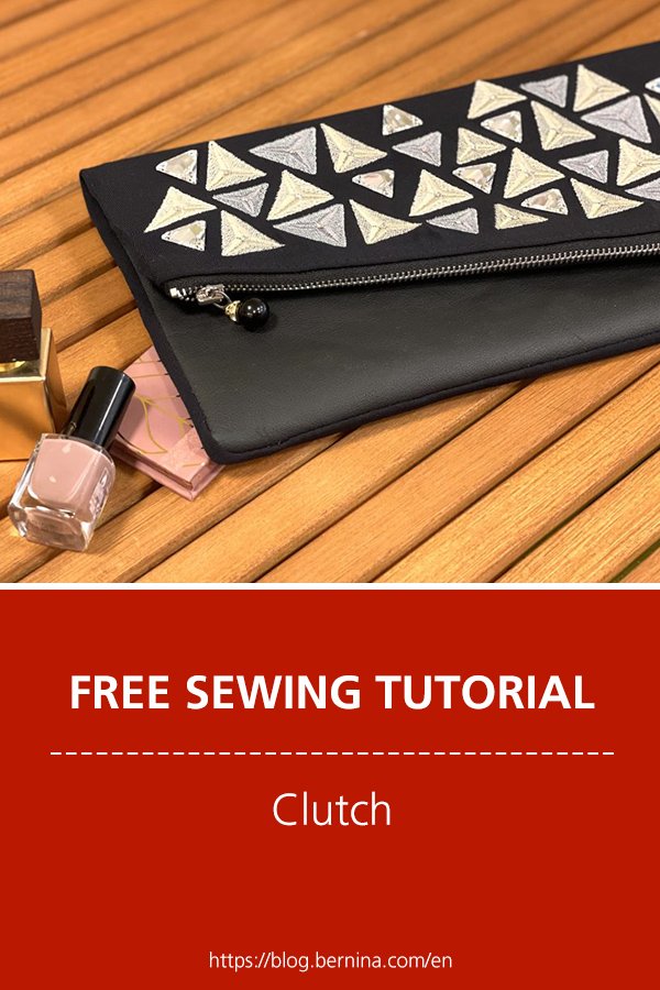Free sewing instructions: Festive Clutch