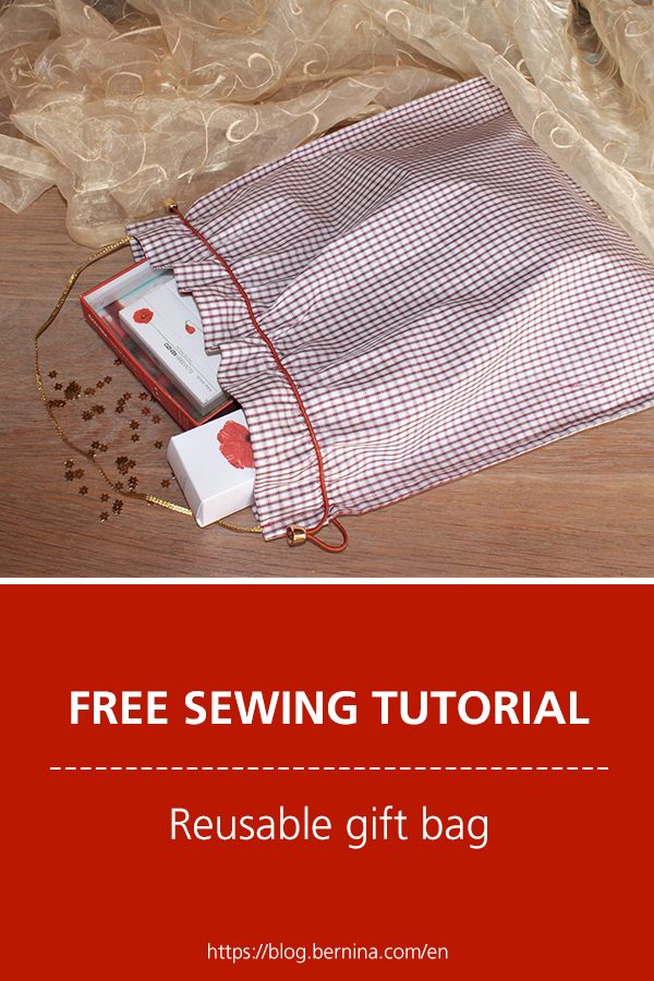 Free sewing tutorial: Reusable gift bag