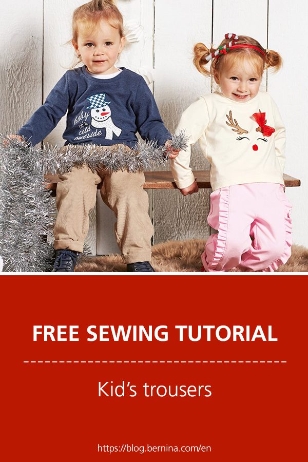 Free sewing instructions: Kids trousers