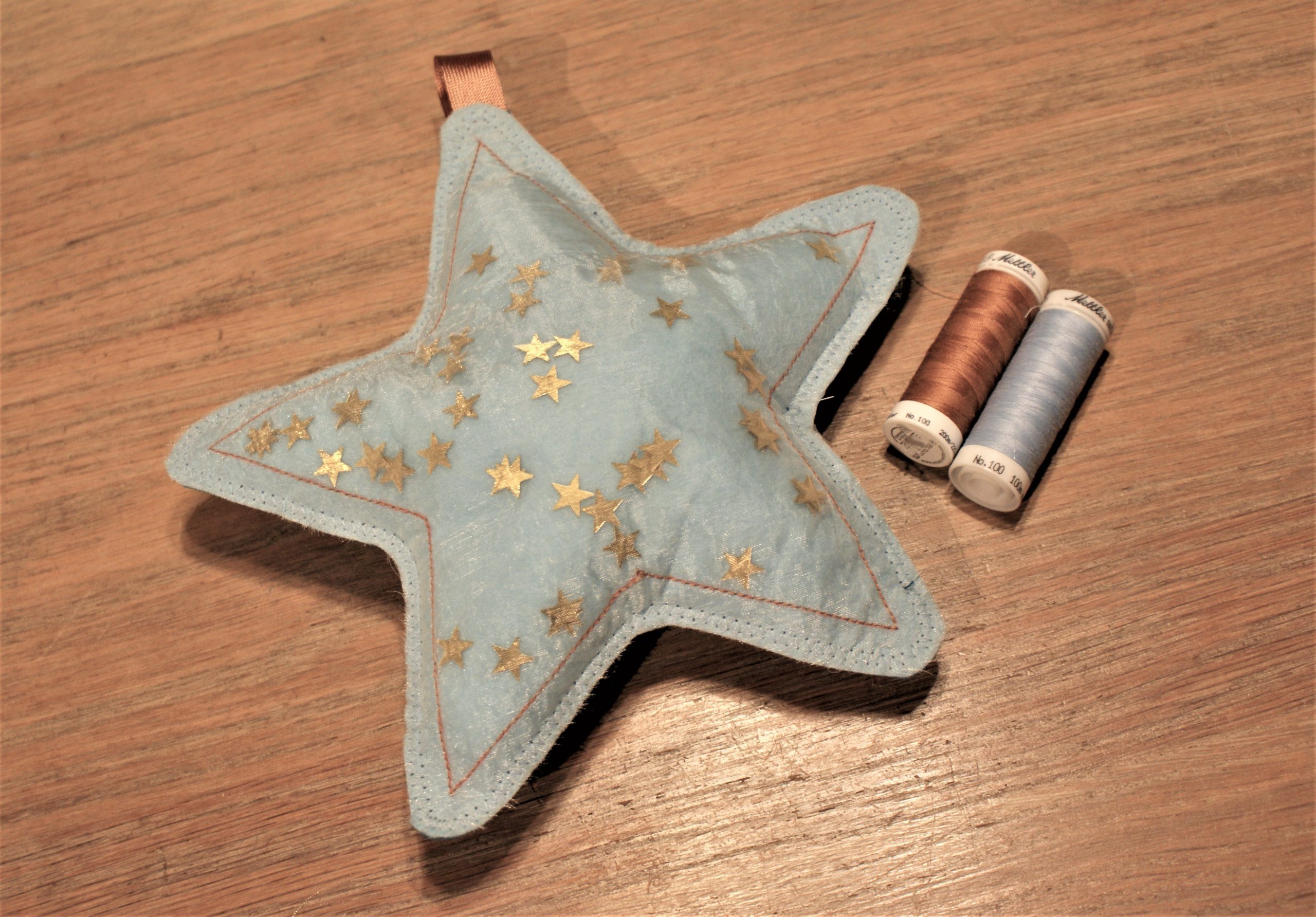 Sew a softie in July: sew a glitter star - beginner sewist project