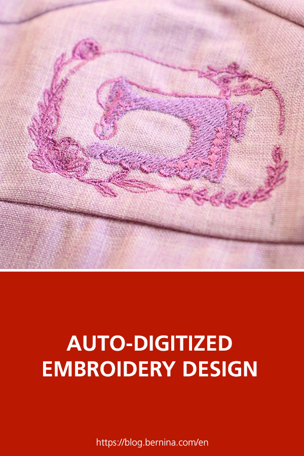 Auto-digitized Embroidery Design