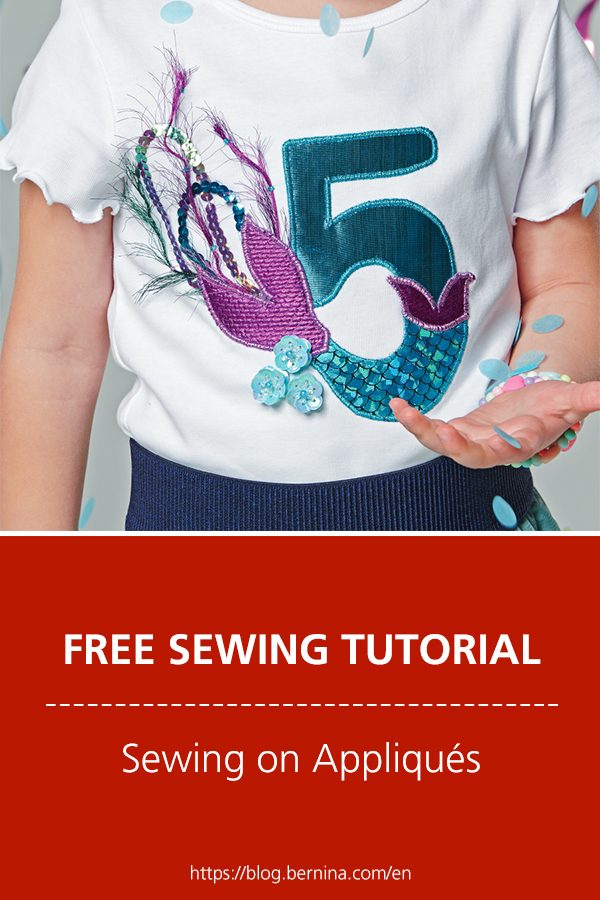 Free sewing instructions: Sewing on Appliqués