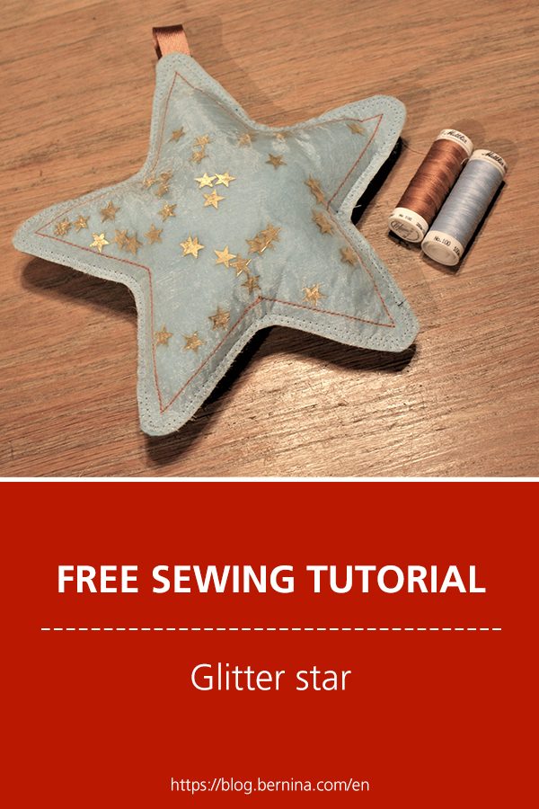 Free sewing pattern & instructions: Glitter star