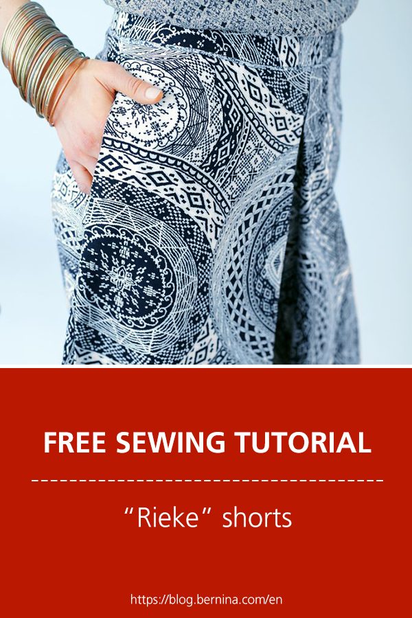 Free sewing pattern & instructions: „Rieke“ shorts