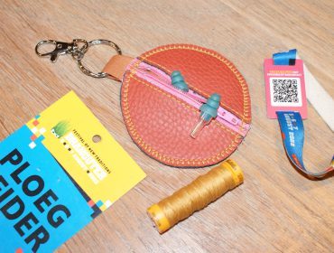 sew a mini case for earplugs or keys Bernina edgestitch foot 10