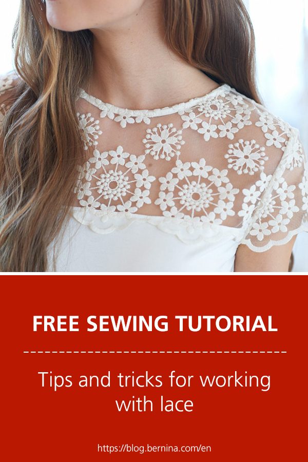 Free sewing instructions: Tips and tricks for working with lace