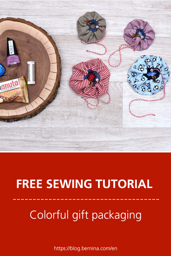 Free sewing instructions: Colorful gift packaging