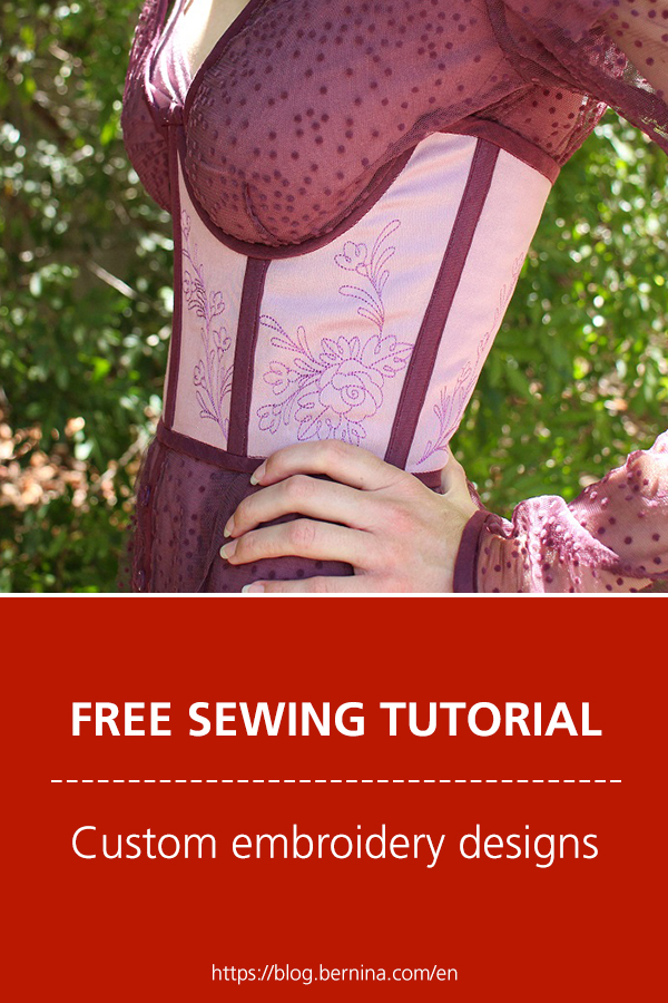 Free sewing instructions: Custom embroidery designs