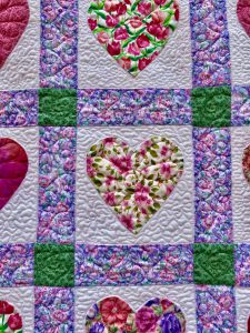 Front of heart quilt