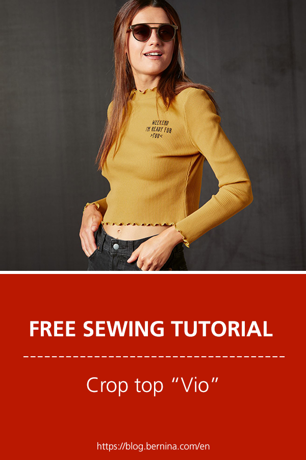 Free sewing instructions: Crop top „Vio“