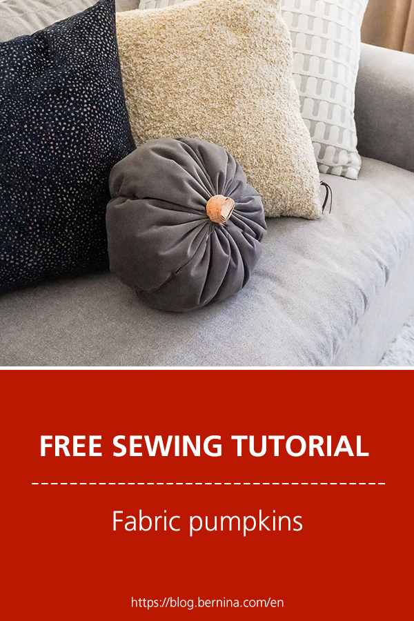 Free sewing instructions: Fabric pumpkins