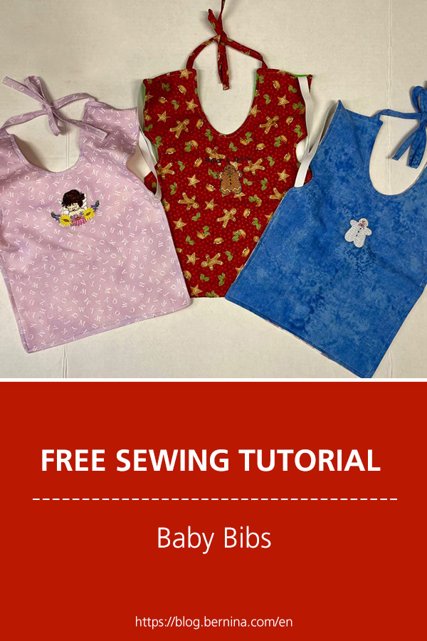 Free sewing instructions: Baby Bibs