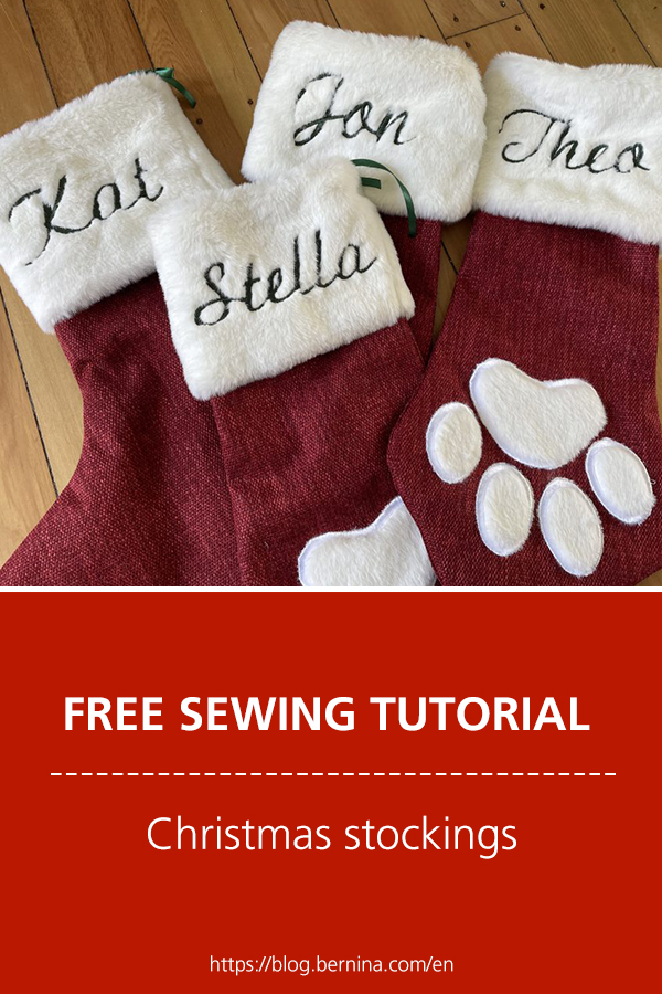 Free sewing instructions: Christmas stockings