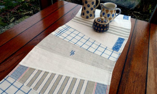 Table Runners and Placemats from Old Linens