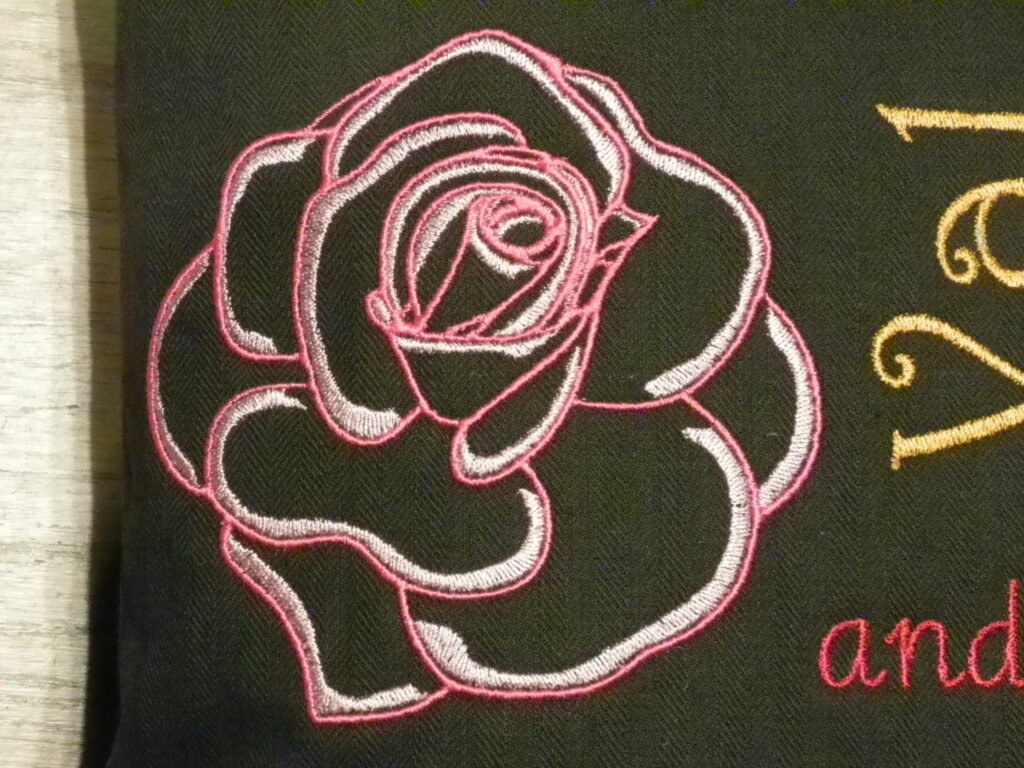 roos borduren - gratis bestand bloem borduren - bernina machine borduren