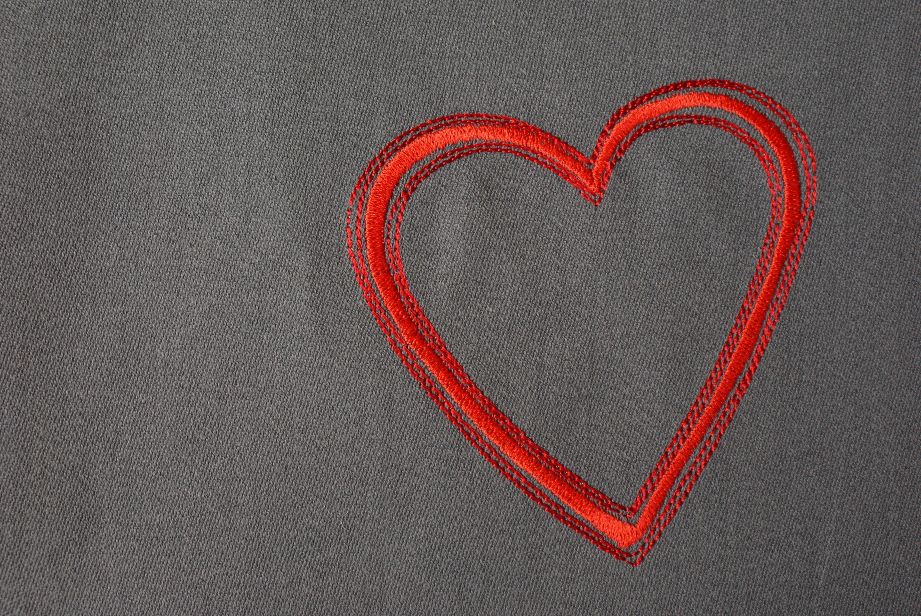 Valentijn borduren - gratis borduurbestand hart - Bernina borduren