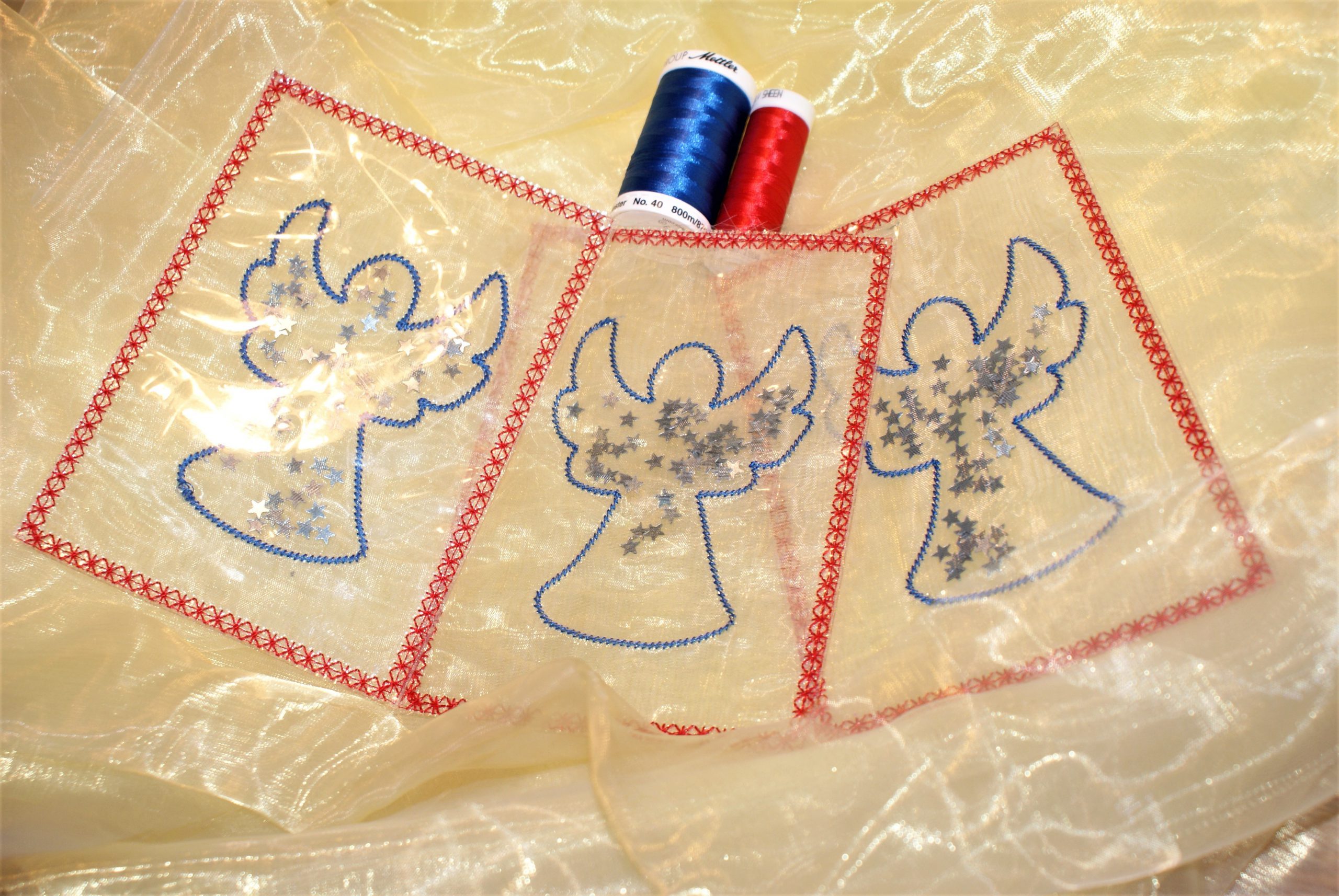 Amann Mettler - christmas card - christmas embroidery