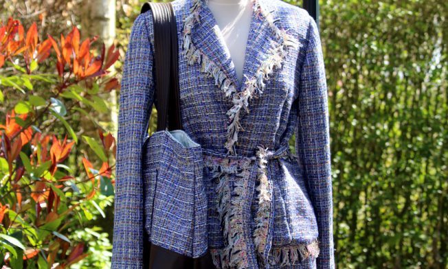 cotton woven cobalt chanelstyle jasje insta 3